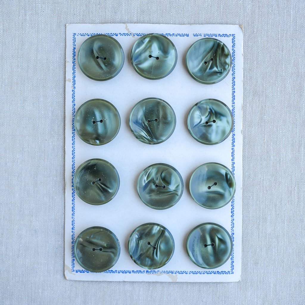 The Button Dept. : Plastic : Olive Whirlwind - the workroom