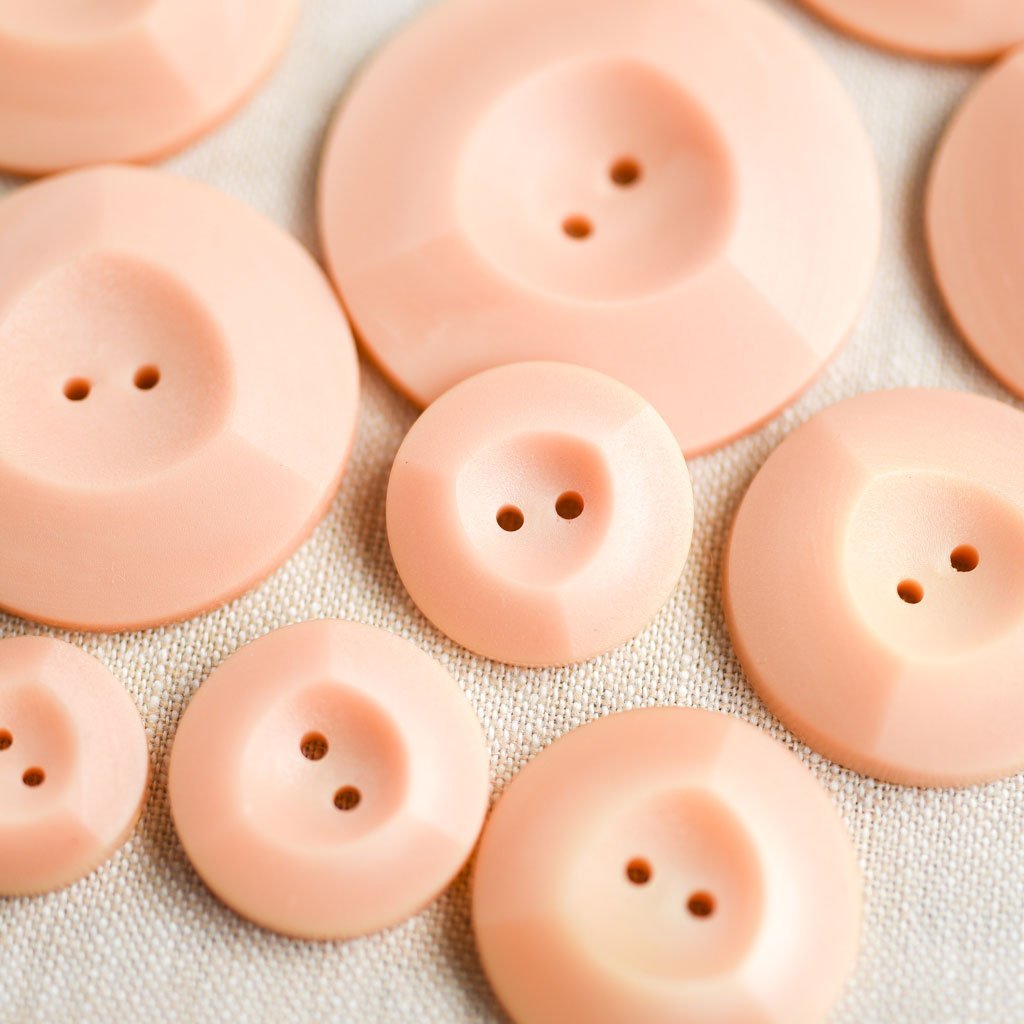 The Button Dept. : Plastic : Peach Winegum - the workroom