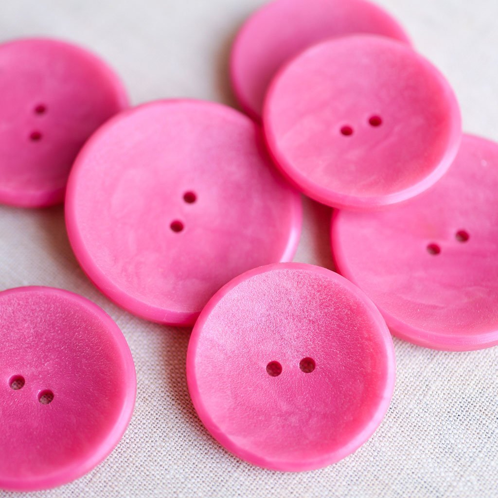 The Button Dept. : Plastic : Raspberry Wafer - the workroom