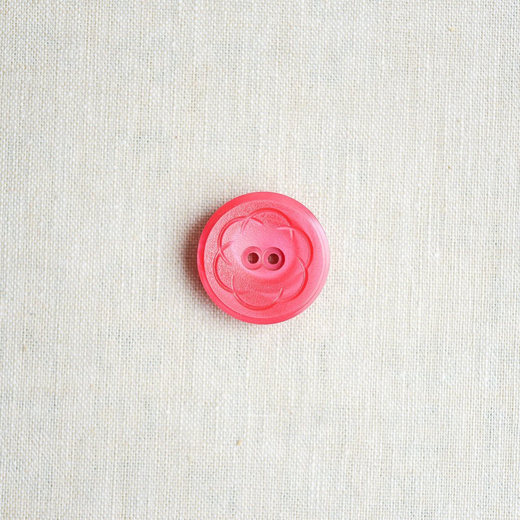 The Button Dept. : Plastic : Raspberry Zinnia - the workroom