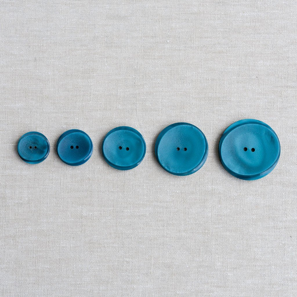 The Button Dept. : Plastic : Teal Oval Eclipse - the workroom