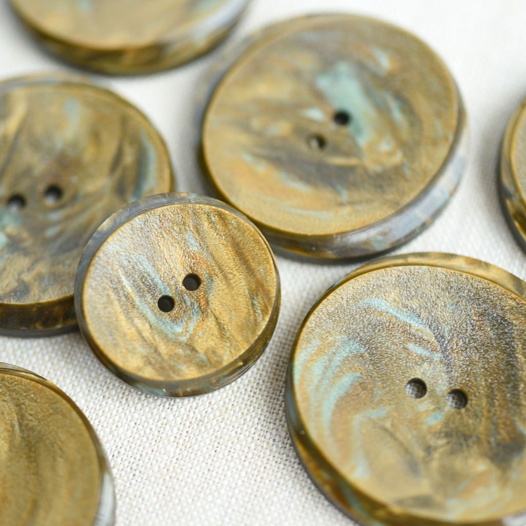 The Button Dept. : Plastic : Walnut Oval Eclipse - the workroom