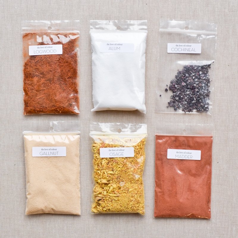 The Love of Colour : Natural Dye Kit - the workroom