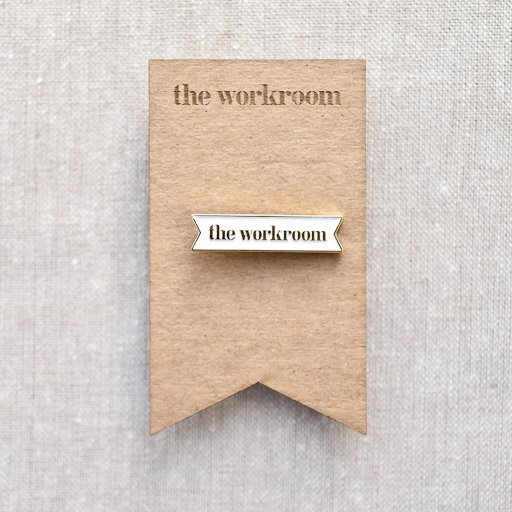 the workroom : the workroom Banner Enamel Pin - the workroom
