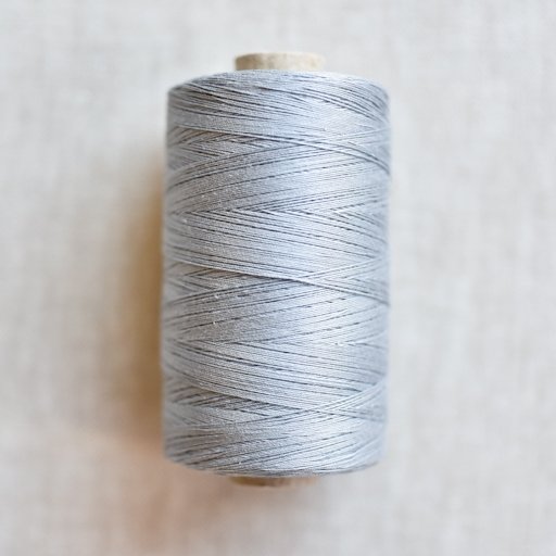 Valdani Spool : 122 - Light Medium Grey : Solid Cotton Thread : 35wt : 1000m - the workroom