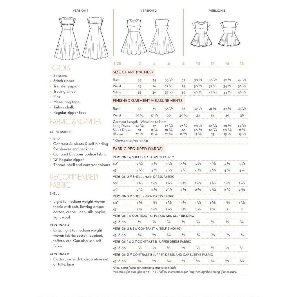 Victory Patterns : Ava Top & Dress Pattern – the workroom