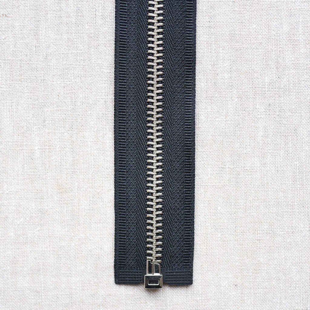 Zipper : 16” Metal : Separating : Black - the workroom
